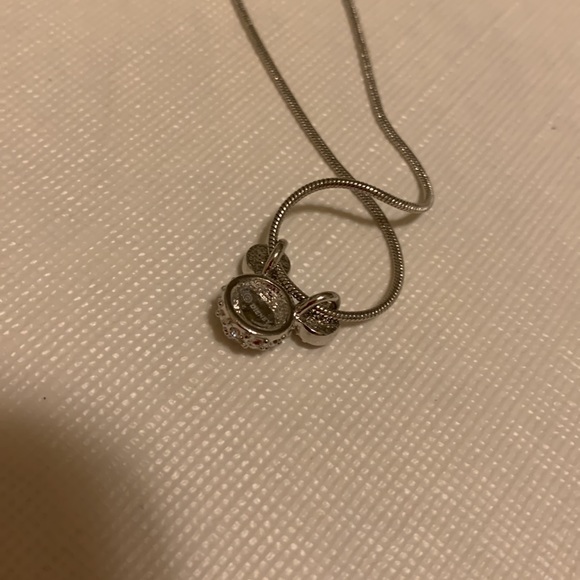 Disney Mickey Mouse Silver rhinestone 18 inch necklace - Picture 12 of 12